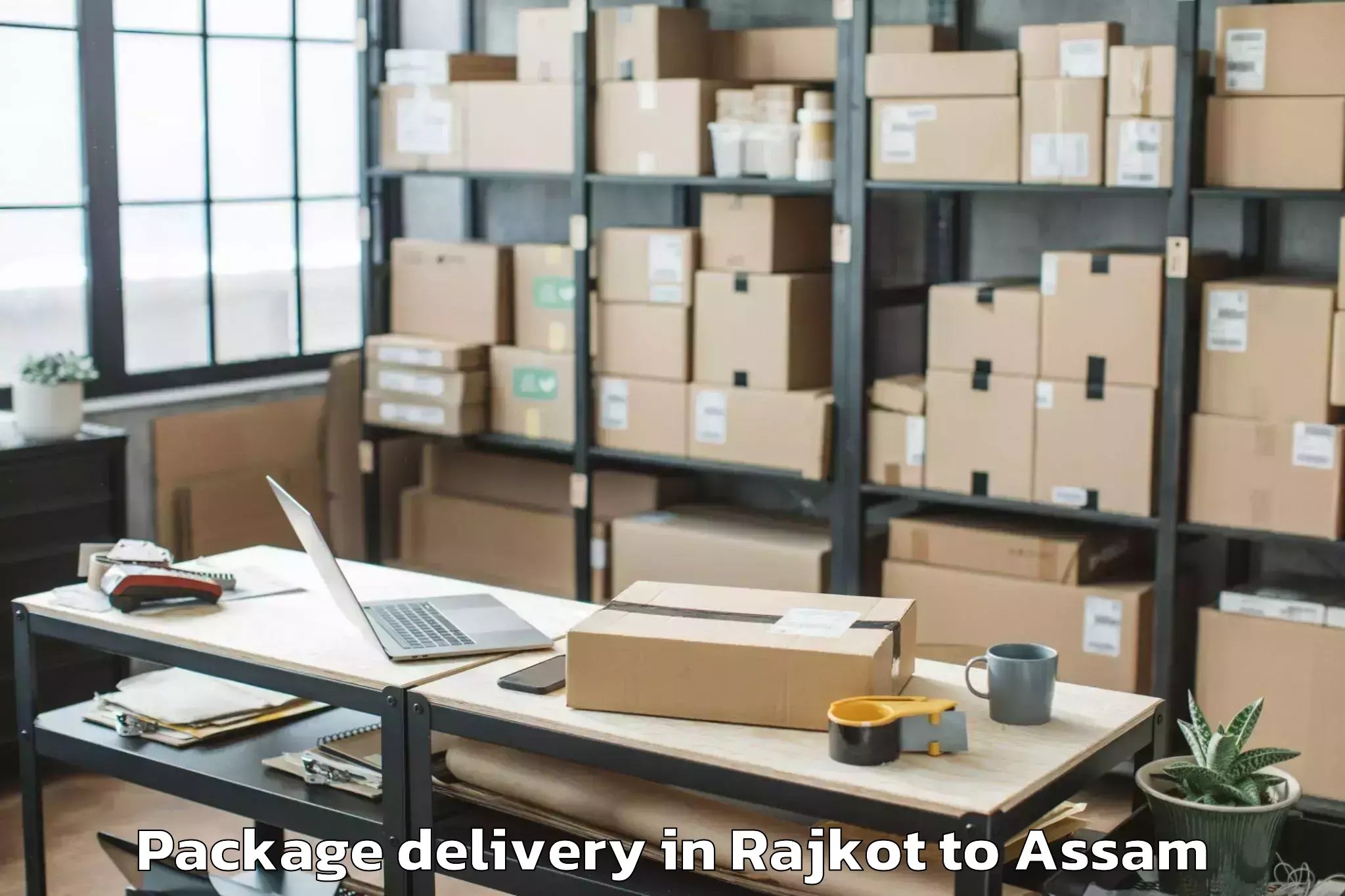 Reliable Rajkot to Iiit Guwahati Package Delivery